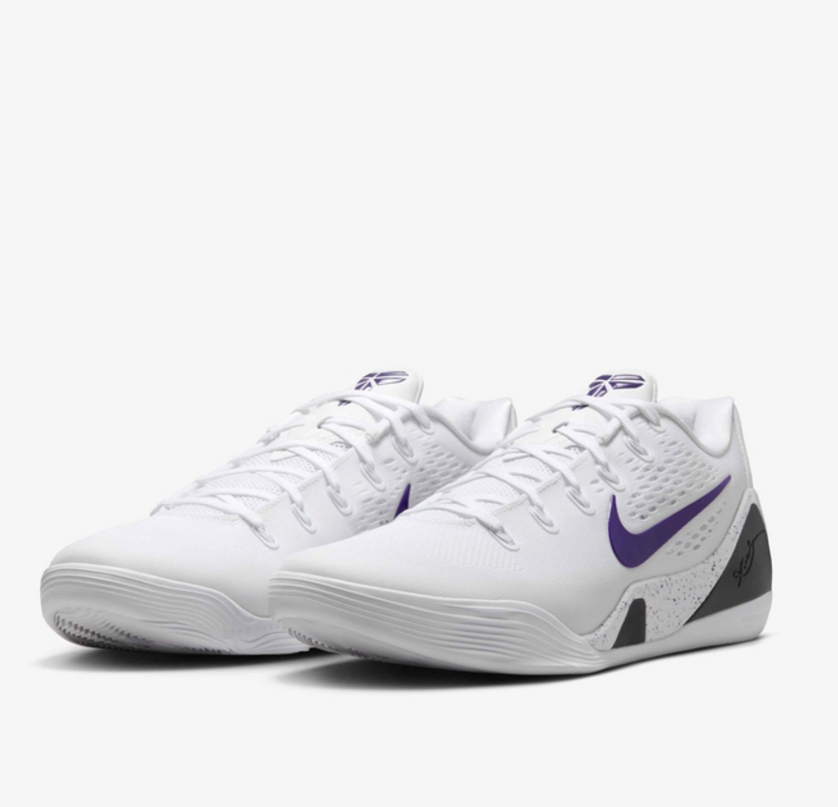 Nike Kobe 9 Elite Low EM Protro White Court Purple